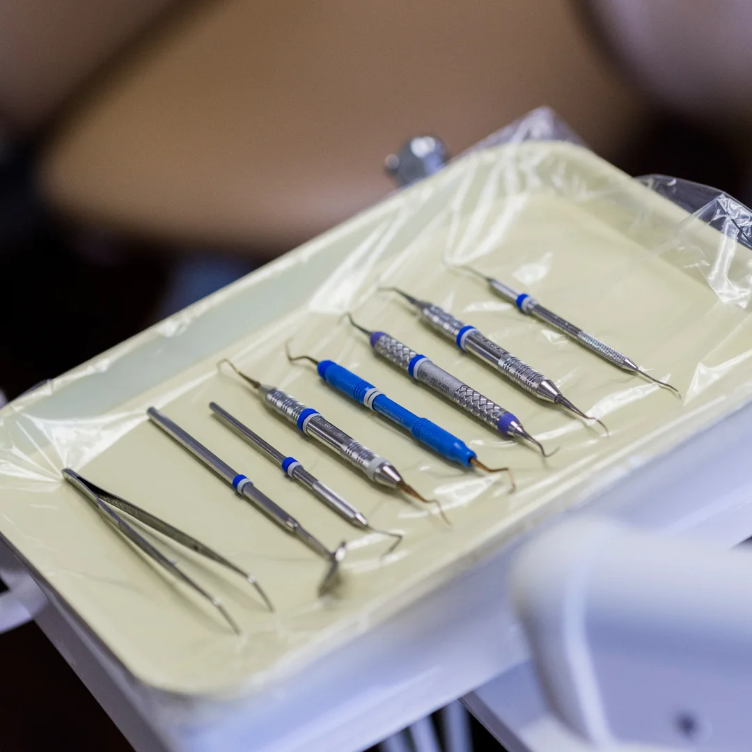 Sterile, individually packaged dental instruments